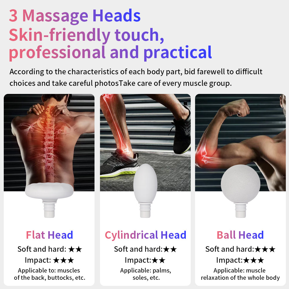 Electric Massage Gun Muscle Pistol Body Shoulder Neck Massager