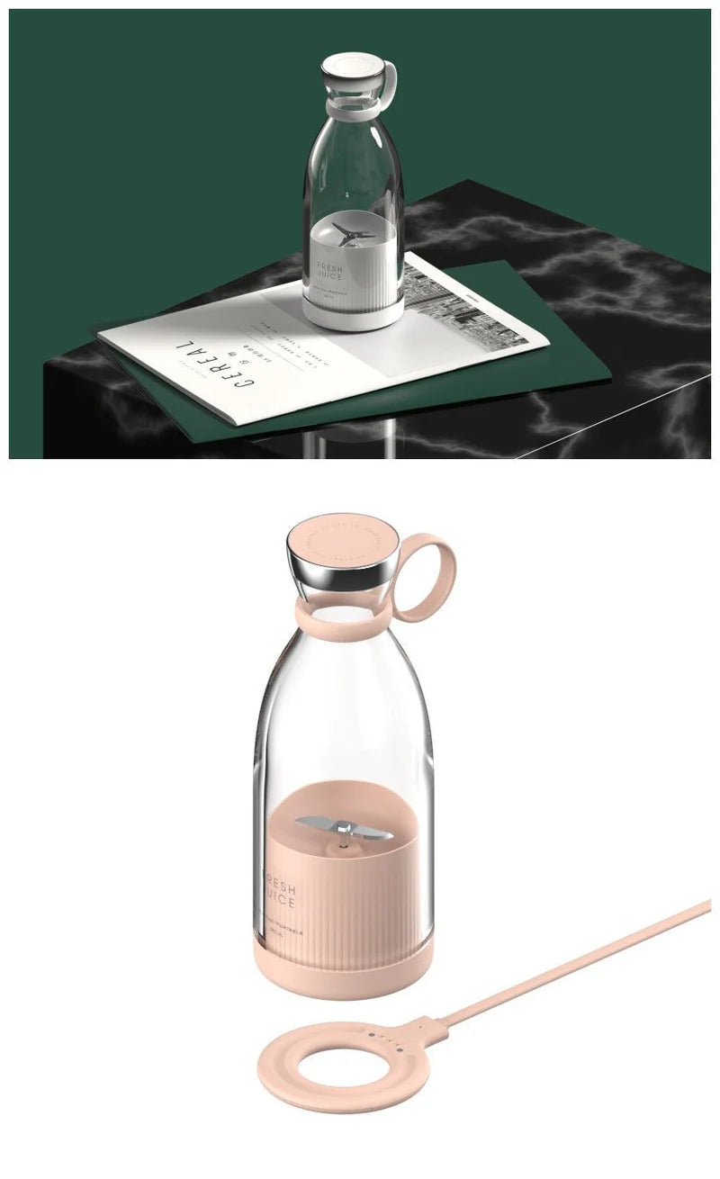 Portable Electric Juicer Blender USB Rechargeable Machine