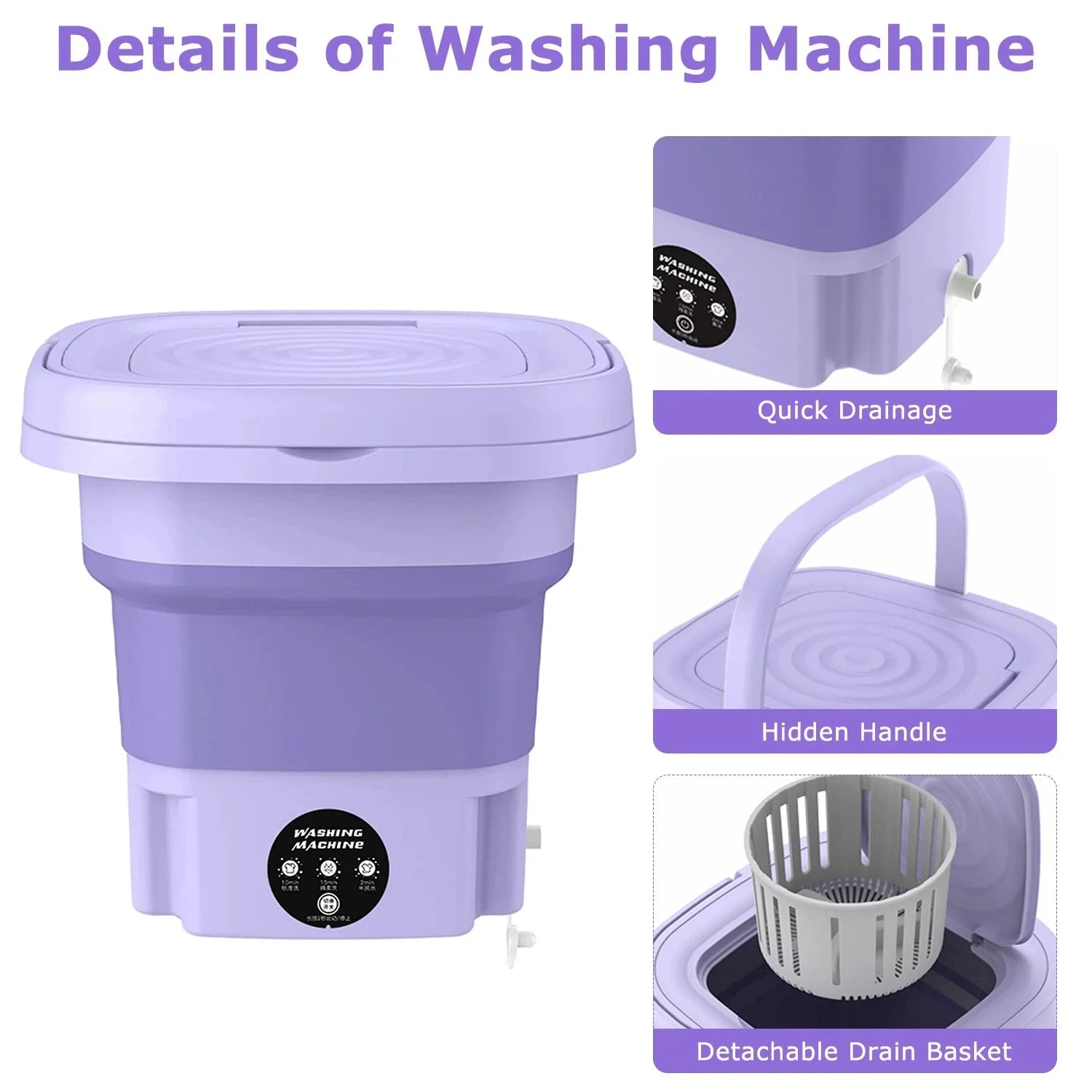Foldable Mini Laundry Machine